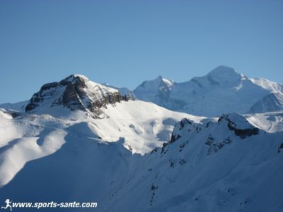 Photo du Mont Blanc depuis les Grands Vans